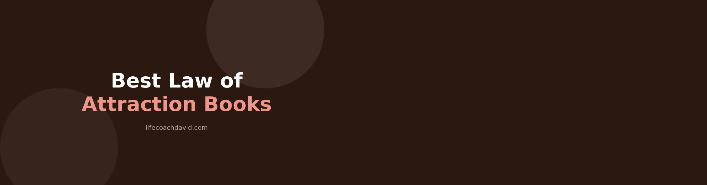 Best Law of Attraction Books